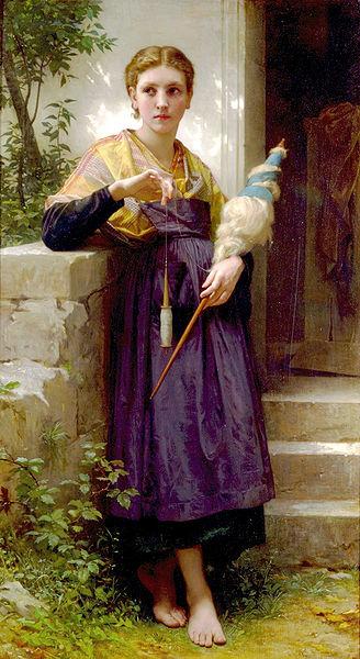 Adolphe William Bouguereau Spinner Spain oil painting art